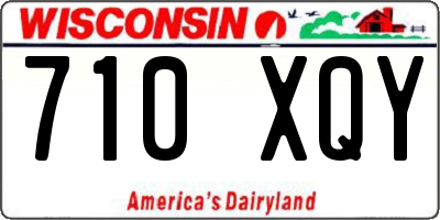 WI license plate 710XQY