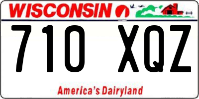 WI license plate 710XQZ