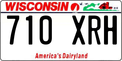 WI license plate 710XRH
