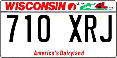 WI license plate 710XRJ