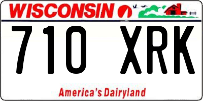 WI license plate 710XRK