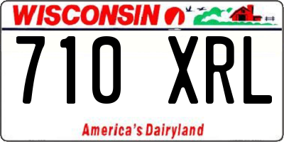 WI license plate 710XRL