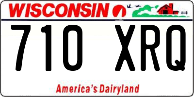 WI license plate 710XRQ