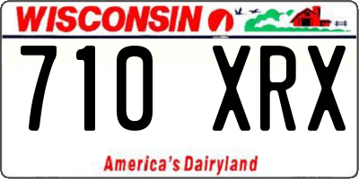 WI license plate 710XRX