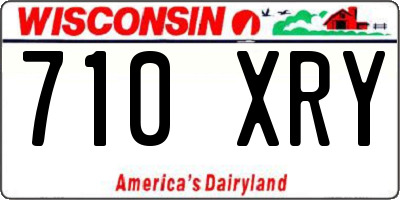 WI license plate 710XRY