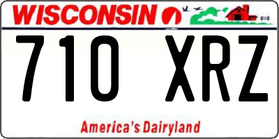 WI license plate 710XRZ