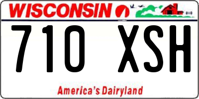 WI license plate 710XSH