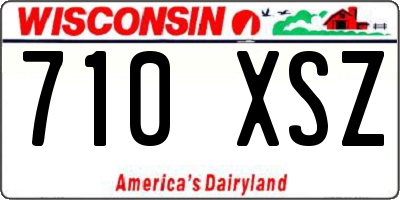 WI license plate 710XSZ