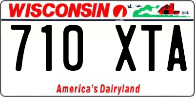 WI license plate 710XTA