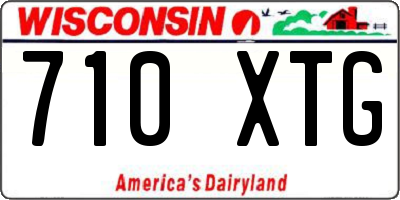 WI license plate 710XTG