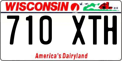 WI license plate 710XTH