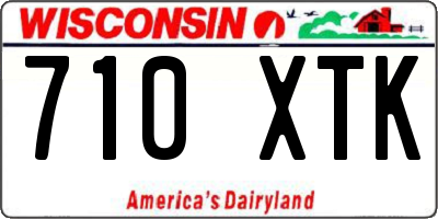 WI license plate 710XTK