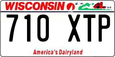 WI license plate 710XTP