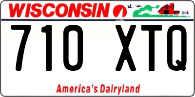 WI license plate 710XTQ