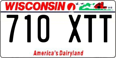 WI license plate 710XTT