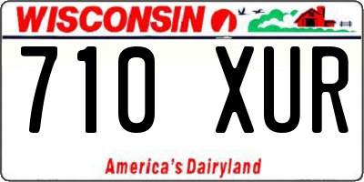 WI license plate 710XUR