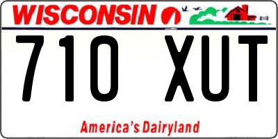 WI license plate 710XUT