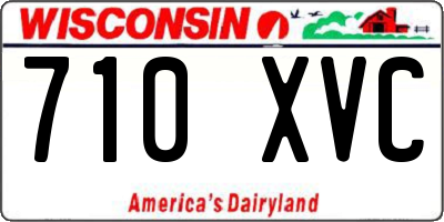 WI license plate 710XVC