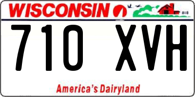 WI license plate 710XVH
