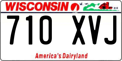 WI license plate 710XVJ