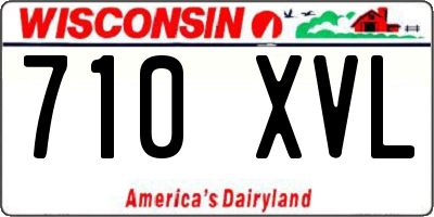 WI license plate 710XVL