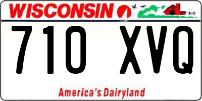 WI license plate 710XVQ