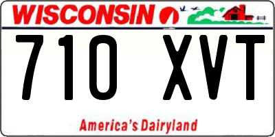WI license plate 710XVT