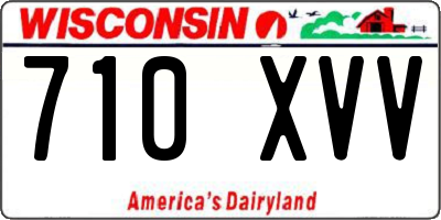 WI license plate 710XVV