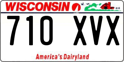 WI license plate 710XVX