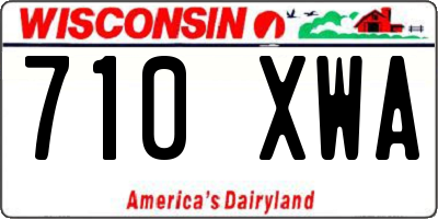 WI license plate 710XWA