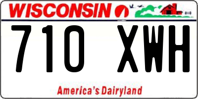 WI license plate 710XWH