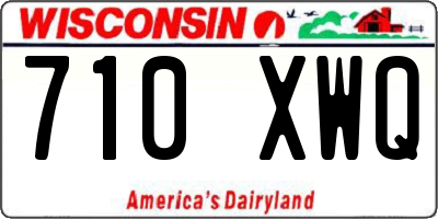 WI license plate 710XWQ