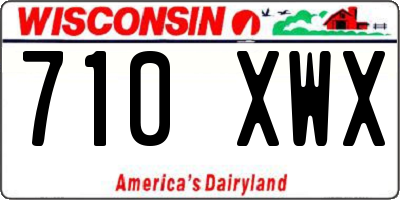 WI license plate 710XWX