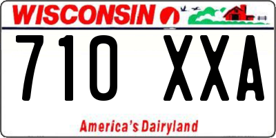 WI license plate 710XXA