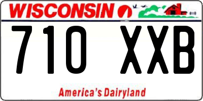 WI license plate 710XXB