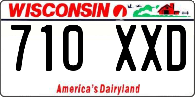 WI license plate 710XXD