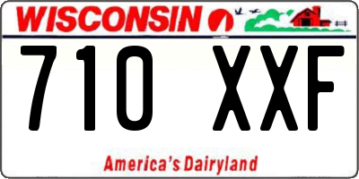 WI license plate 710XXF