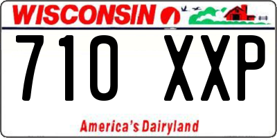 WI license plate 710XXP