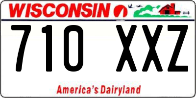 WI license plate 710XXZ