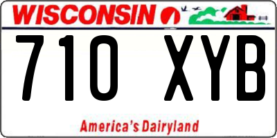 WI license plate 710XYB