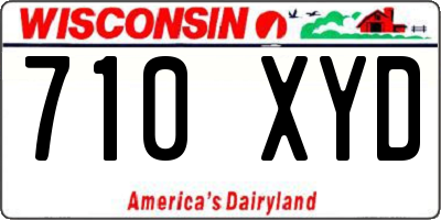 WI license plate 710XYD