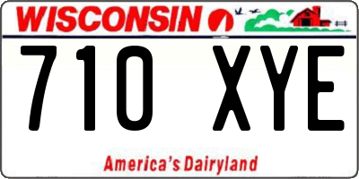 WI license plate 710XYE