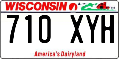 WI license plate 710XYH