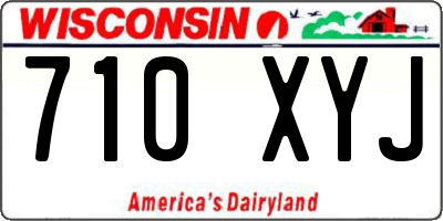 WI license plate 710XYJ