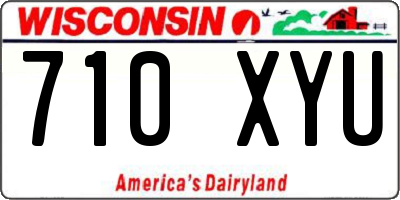 WI license plate 710XYU