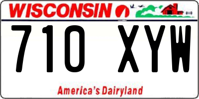 WI license plate 710XYW