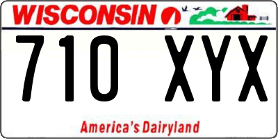 WI license plate 710XYX