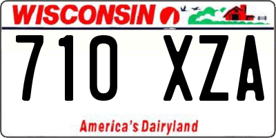 WI license plate 710XZA