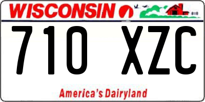 WI license plate 710XZC
