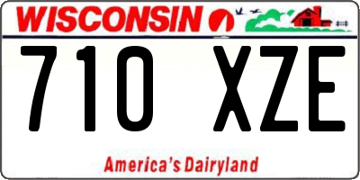 WI license plate 710XZE